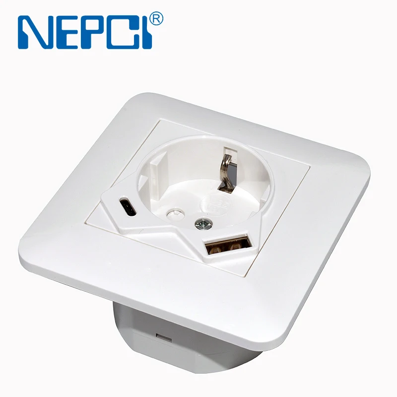 PD 20W Flush Mounted USB Wall Charger Outlet XJY-USB-54-A/C E.U ...