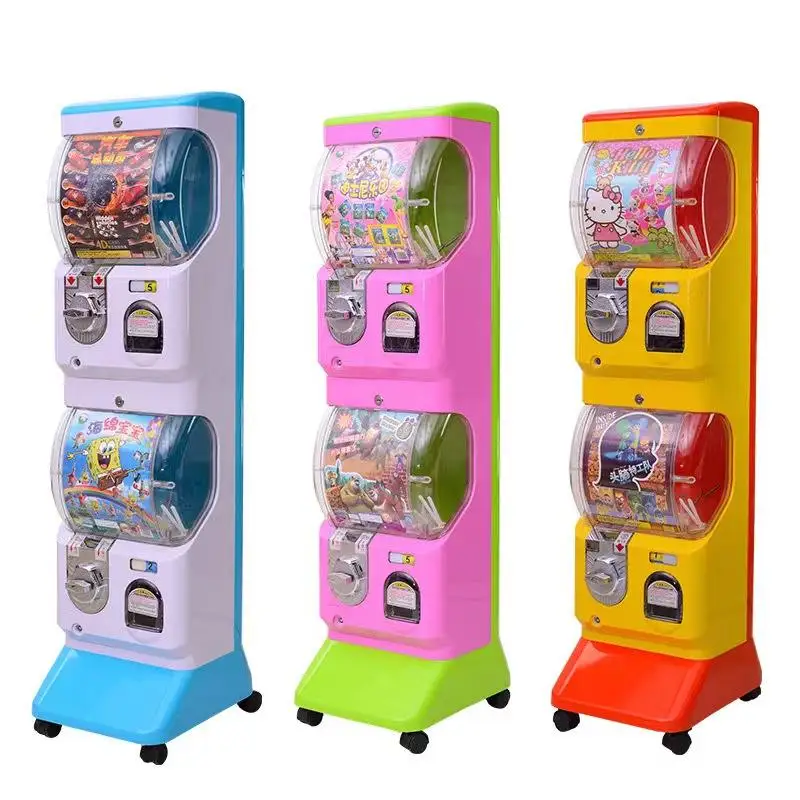 Clear Color Coin-Operated  Vending Machine Gotcha Toy Distributor with Colorful Capsule Original Product Genre