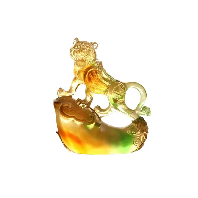 crystal animal tiger glass decoration high-end gifts living room home desktop creative housewarming gifts Ethnic style gifts