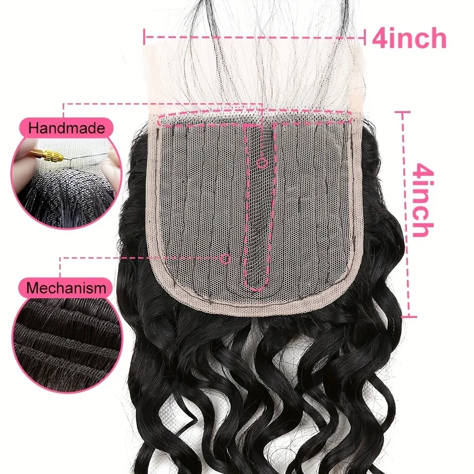 Jerry Curly Spetsstängning Människohår T Del Spets Peruk Stängning Billigt brasilianskt Remy-hår_voghion.com