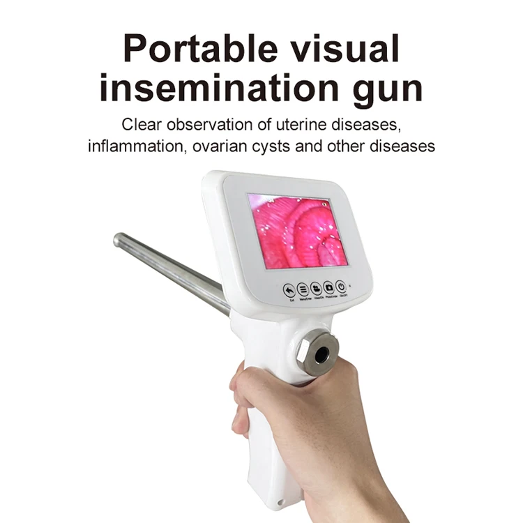 Portable Bovine Cow Visual Endoscope Other Artificial Veterinary Insemination Instrument for Livestock