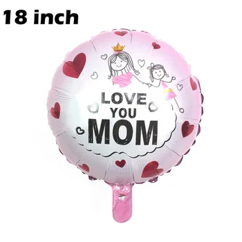 18inch Happy Mother's Day Helium Globos Mother Party Decoration Balloons Foil Mothers Day Foil Balloons In English
