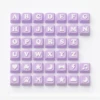 Texte coloré violet lavande + blanc [sans