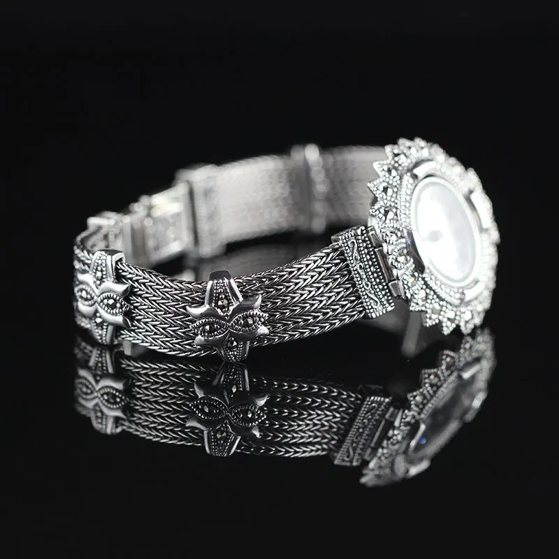 Fashion reloj para mujer S925 silver watches women wrist luxury jam tangan ladies watches buy online