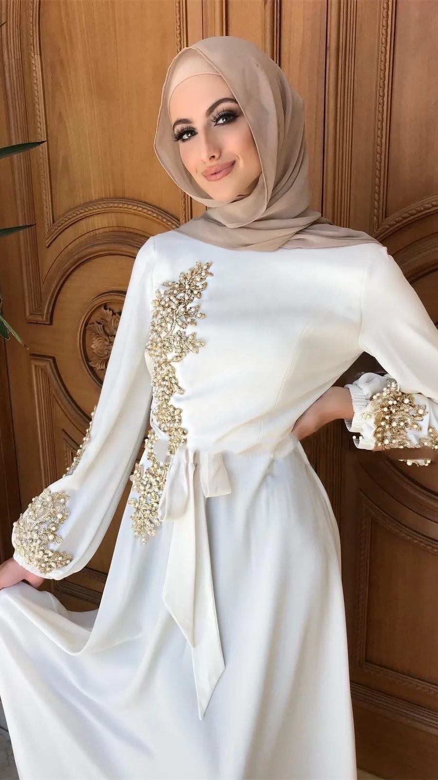 Abiti musulmani per le donne stile etnico manica lunga stampa Abaya indiano abito arabo islamico dubai kaftan casual party lungo Maxi abito Marina Militare M