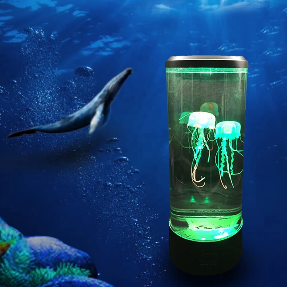yantouch JellyFish2 LED インテリアライト LED Floating Jellyfish Lamp, Hanging Jellyfish Light, RGB
