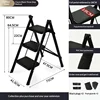 Modelo de soporte para flores negro de 3 niveles.