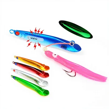 TOLURE TL Laser Gold Dragon Fish Yan Yue Iron Plate 40g-200g Built-in Rattle Beads Biomimetic Sea Fishing Bottom Tossing Long – Lure – view 2