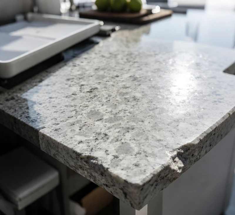 Granite slab - hard abrasive stone requiring hard-bond diamond segments