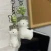 Versión trébol de cuatro hojas con cordón de cordero