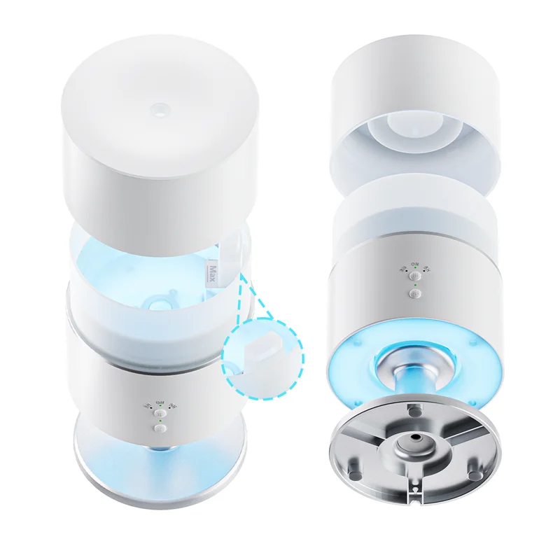 Adjustable 3-in-1 280ml Ultrasonic Aroma Diffuser Table Lamp with Night Light Essential Oil for Household Aromatherapy