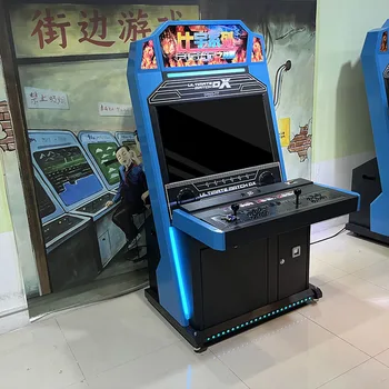 Children Adults' Large Game Arcade Machine Street Fighter Coin Operated Multilingual (Japanese Spanish English) Iron Material