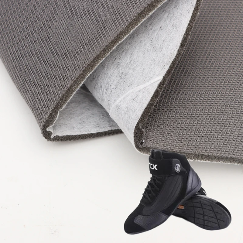 ผลิตตามสั่ง ผ้าเคลือบสามชั้น ผ้าตาข่ายถักเคลือบ ใช้สำหรับผ้าหลังคารถยนต์/ที่นั่งนิรภัยสำหรับเด็ก/ผ้าโฟมกระเป๋าเดินทาง