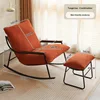 Orange red - single chair+footrest