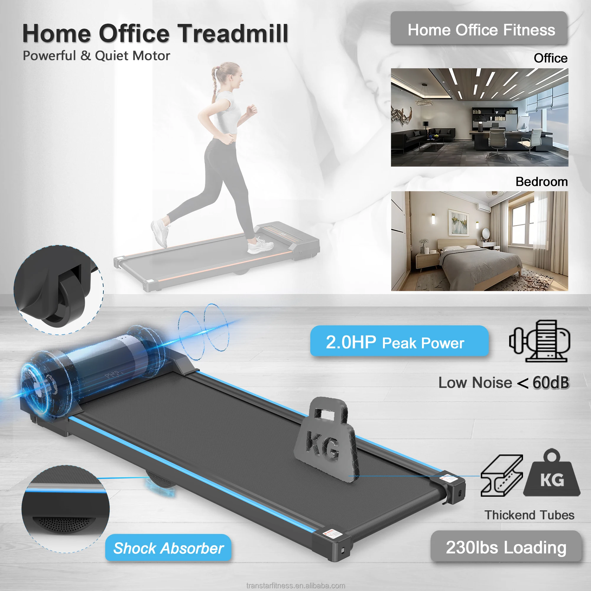 2025 Cardio Training Mini Under Desk Walking Pad Treadmill Trotadora Foldable Under Desk Treadmill for Home Fitness