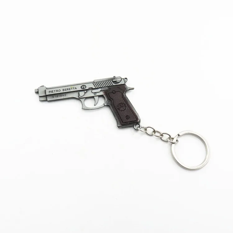 Gun Revolver Keyring Key Ring Handgun Souvenir 