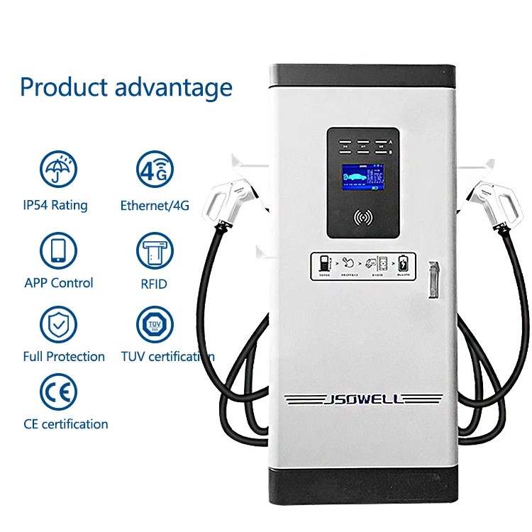 60kw 120kw 180kw 240kw Fast DC Electric Vehicle Charging Station New Condition with CCS Standards