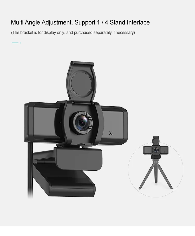 Autofocus Full HD  30FPS 60FPS 1080p Webcam With Mic Customization Web Camera