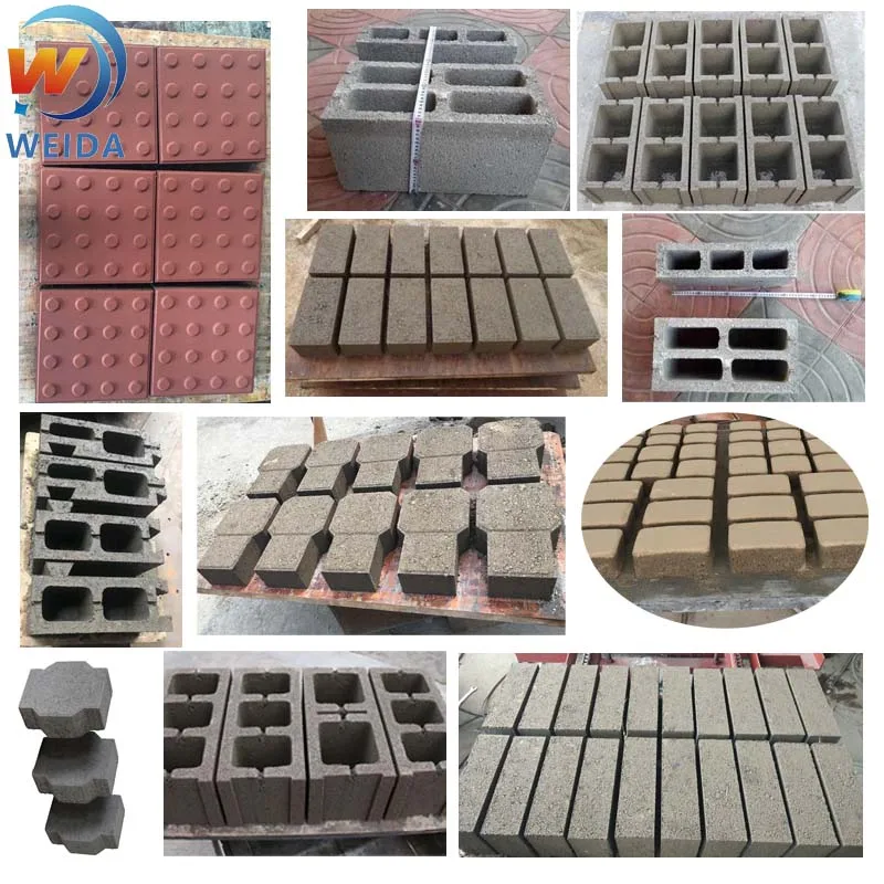 Small Hydraulic Vibration Movable Mobile Egg Laying Layer Cement Concrete Fly Ash Brick Block Making Machine Without Pallet