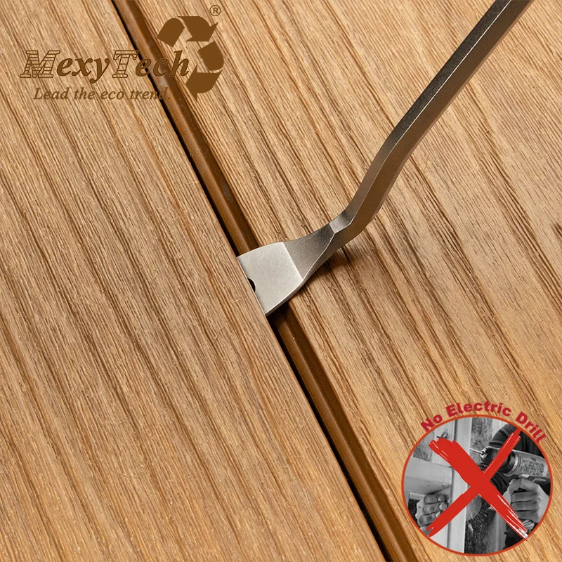 ZipDeck Easy to Install & Replace Solid Decking Wood Plastic Composite Co-extrusion Wpc Composite Decking Boards Flooring