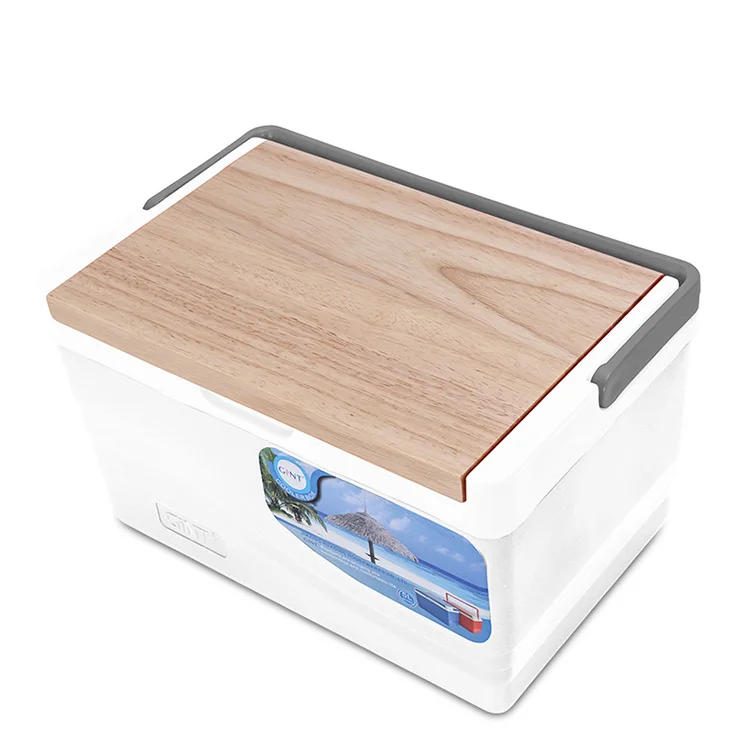 Gint Food Ice Chest Cooler Box Plastic Insulated Outdoor Cooler Box for Camping