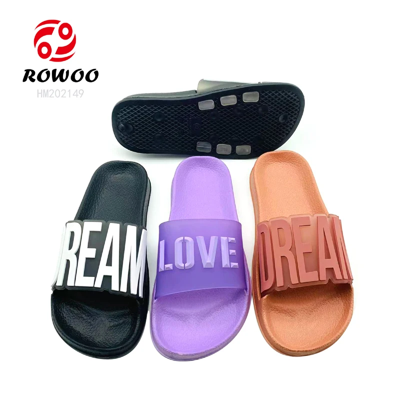 Customized New Design Open Toe  Slide Sandals Indoor Slipper Home Sleepers Ladies Flat Other Sandals slippers for Women