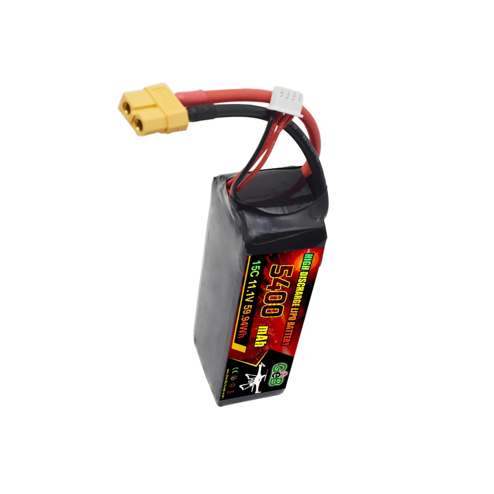 GEB 高品質 FPV ドローン バッテリー 15C 3S 5400 10000 9000 8000 7000 6500mAh 11.1V Lipo バッテリー XT60 XT90 コネクタ付き