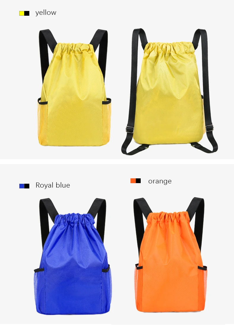 Fashion School Gym Drawstring Bag Casual String Knapsack School Back