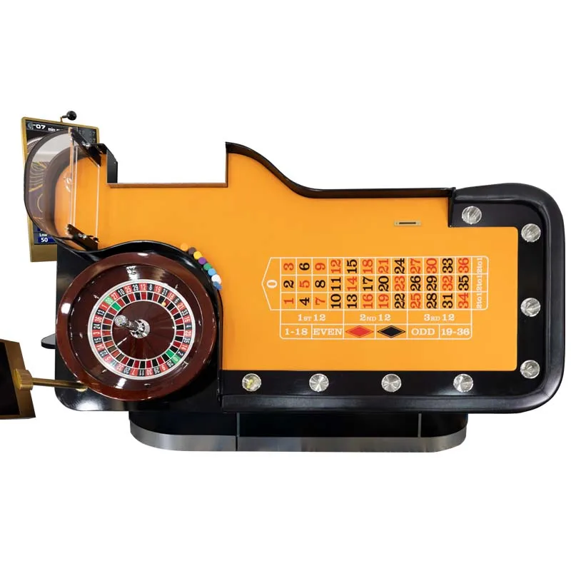 Роскошный высококачественный стол для рулетки под заказ, Недорогой стол для рулетки для казино