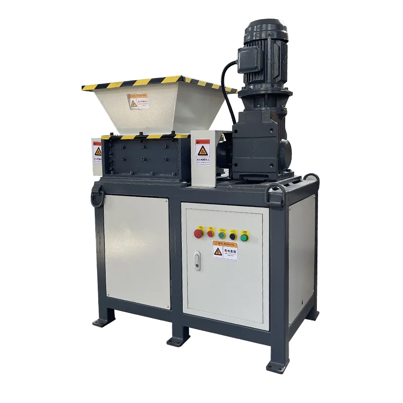 Hot Sale Shredding and Making Wool Pellets Double Shaft Mini Shredder Machine for Sale