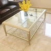 Light luxury silver steel glass-100cm