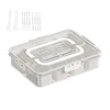 Caja snackle 8 rejillas + 8 tenedores + 2 cucharas