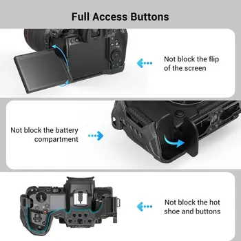 SmallRig Aluminum Alloy Streamlined Structure for Canon R5 R6 R5 C 3233B detail image