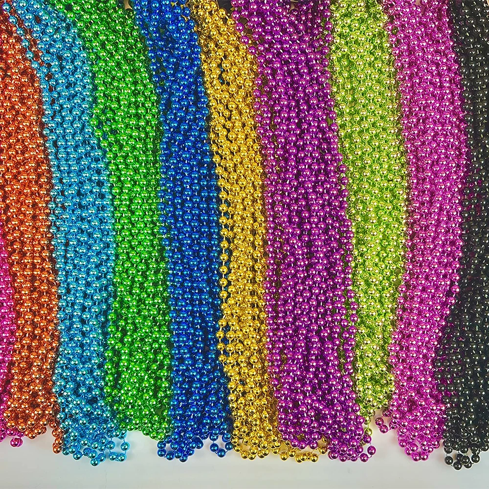 1pcs Mardi Gras Bulk Mardi Gras Beads Necklaces Assortment Throw Gasparilla Party Beads