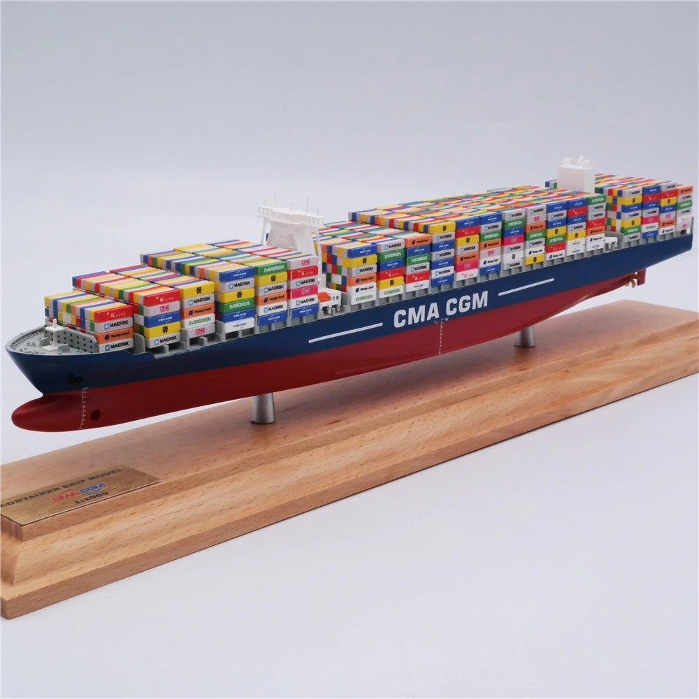 【A】35cm cma-cgm container ship model CMA-CGM shipping line O.A.S ship model