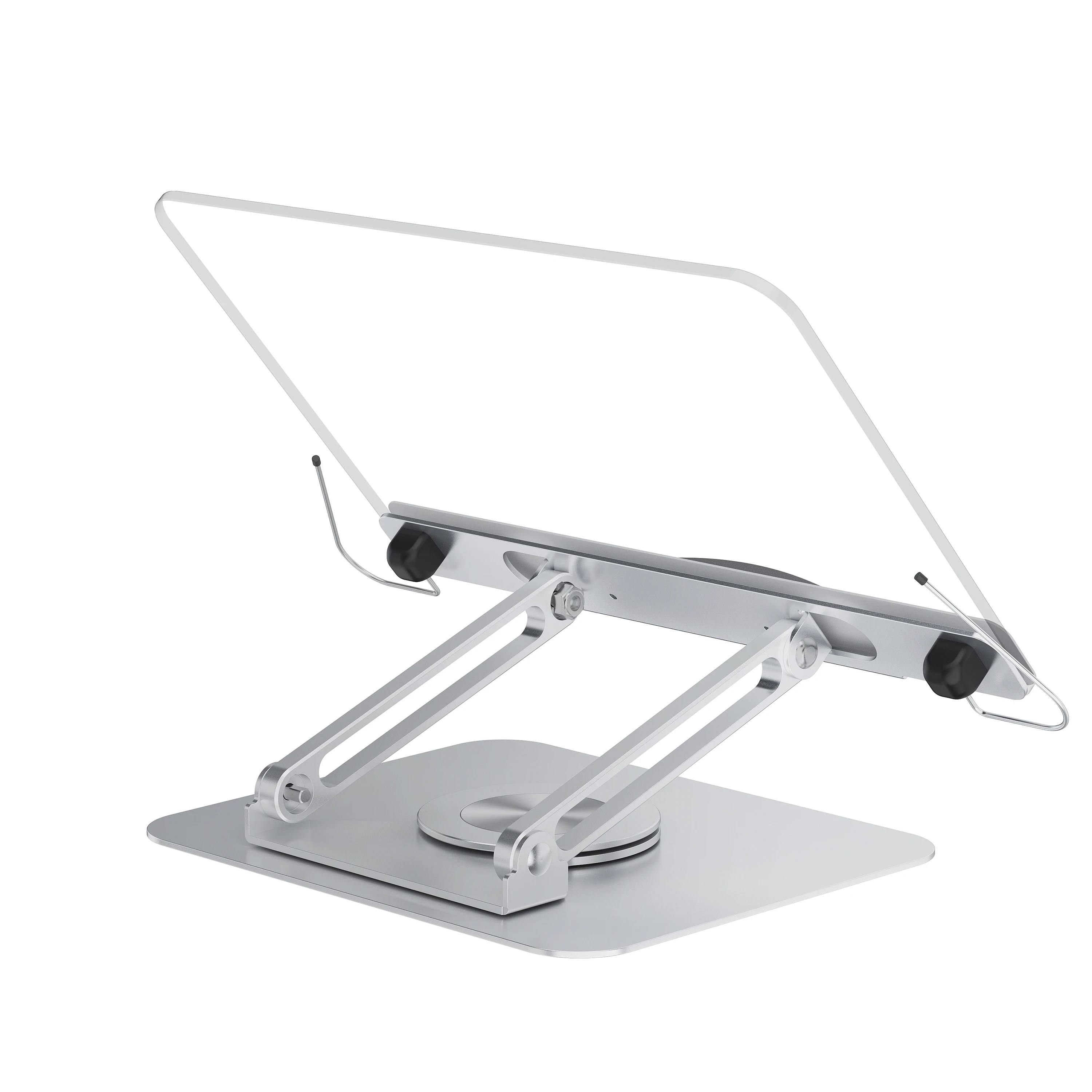 Acrylic Book Reading Stand Aluminum 360 Rotation Book Display Stand