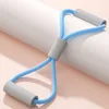 Gray-blue figure-eight resistance band (OPP packaging)