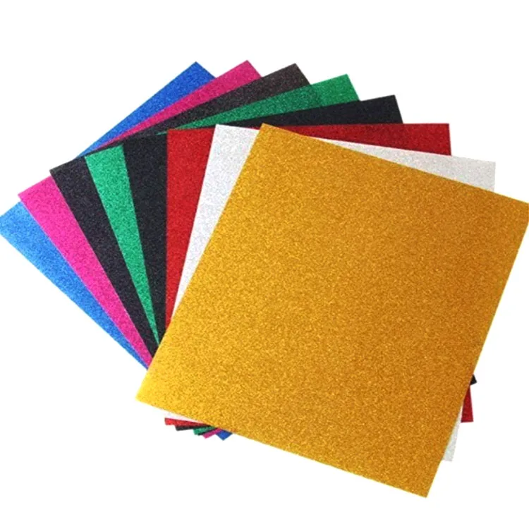 Wholesale Pu Glitter Htv Vinyl Bulk Layering Heat Transfer Paper Iron