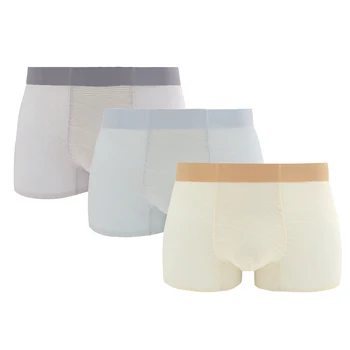Custom Ice Silk Seamless Men Boxer Briefs Shorts Breathable Elastic Summer Smooth Underwear for Men