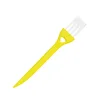 Yellow Handle With White Hairbrush