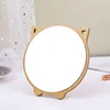 Cat-shaped makeup mirror