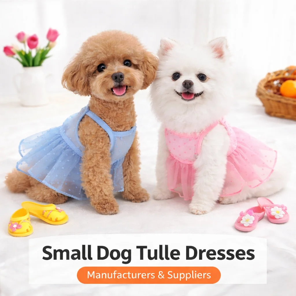 Fashionable Pet Dog Dress Spring Summer Princess Skirt Breathable Mesh  Party Dress for Small Dogs Pet Clothing