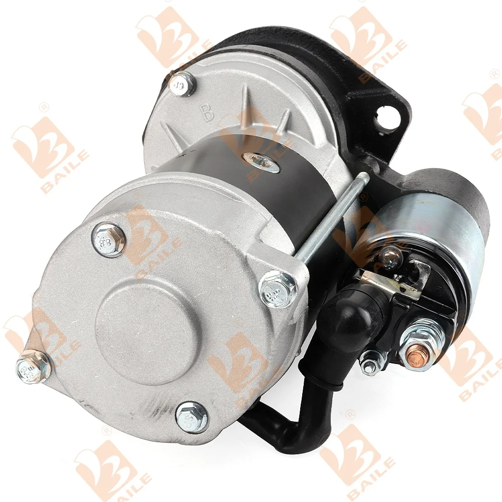 Engine 4BD1T Starter Motor for Isuzu 4BD1T 24V Starter Motor Diesel Engine for Engine Rebuild Replacement Parts
