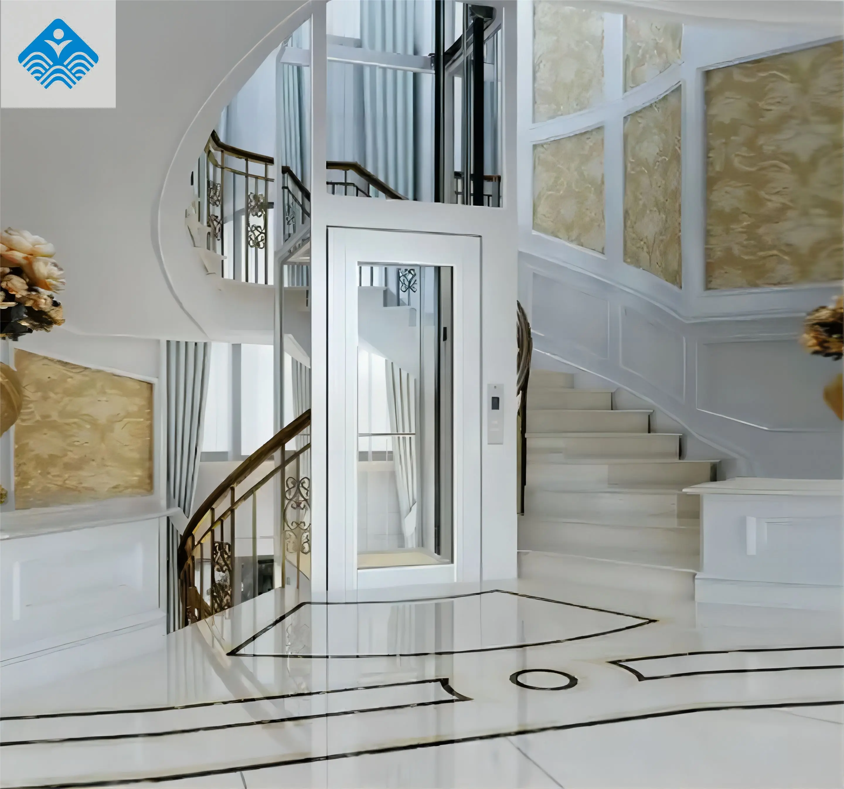 6m Small Handicap Platform Villa Lifts Kit Used Home Elevators