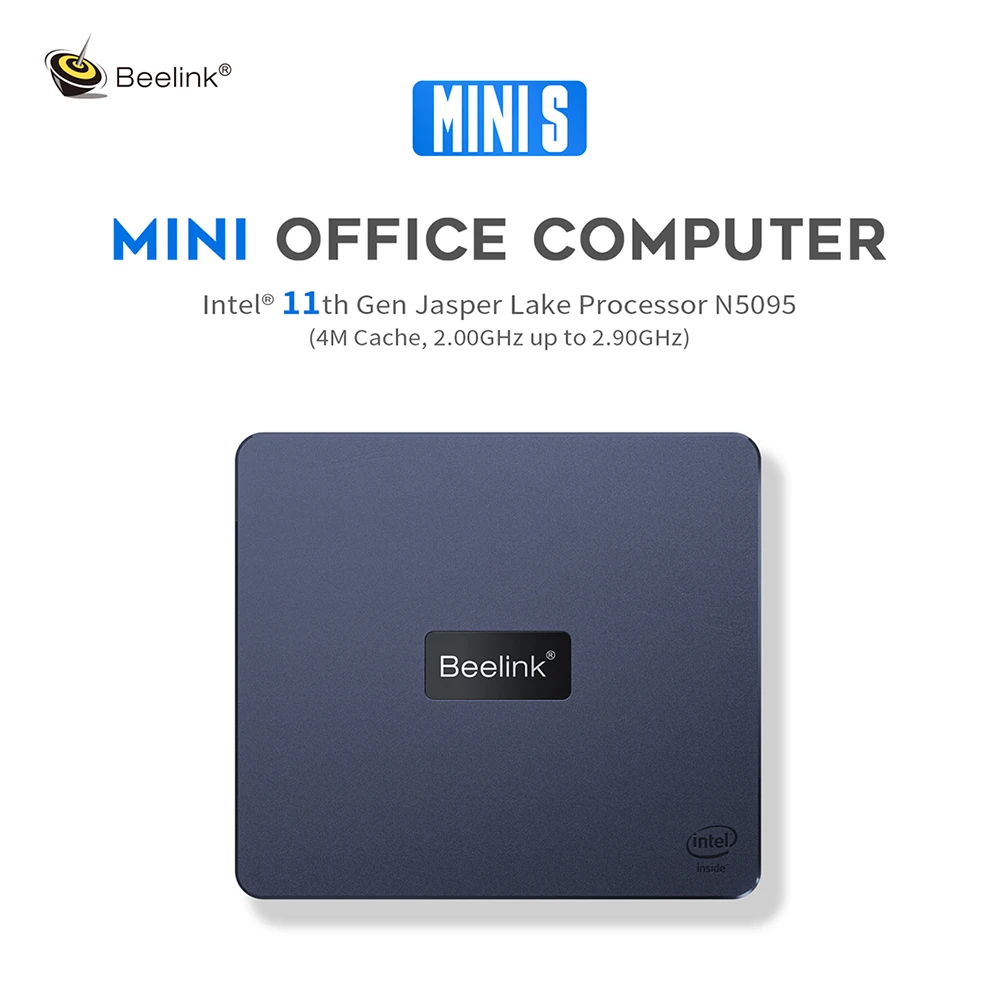 Top 10 Beelink Mini S Intel N5095 8G 256G Mini PC Wins10 OS SATA SSD Storage Industrial Computer with Dual Screen display MiniS