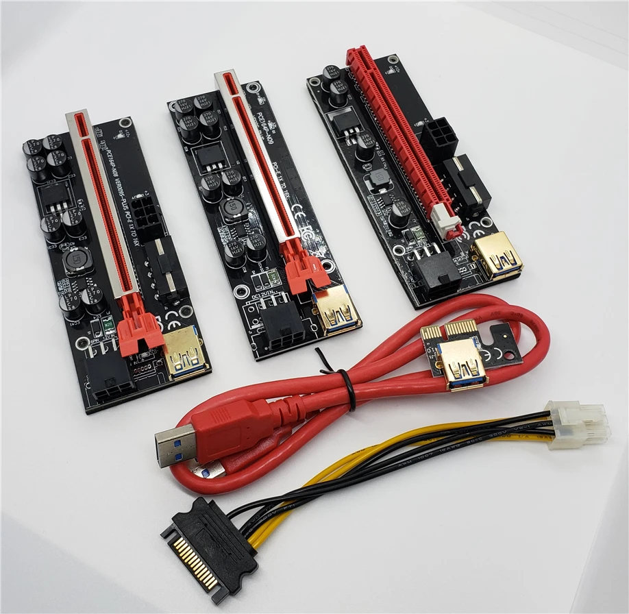 006c PCI-E 1X〜16X LEDライザーカード、PCI Express PCIe