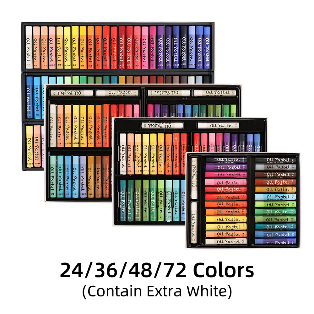 Source SINOART Customized Extra Soft Oil Pastels 0.42inx2.73in