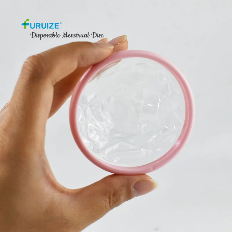 Ecofriendly Woman Menstrual Disc Cup Silicone Furuize Disposable