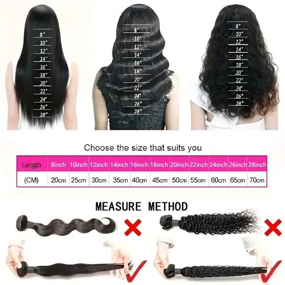 Bundle di capelli vergini brasiliani non trattati con capelli umani ondulati_voghion.com