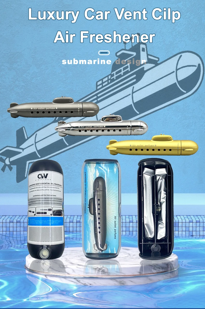Funny Design Submarine Shape Car Perfume Air Conditioner Plug In Air ...